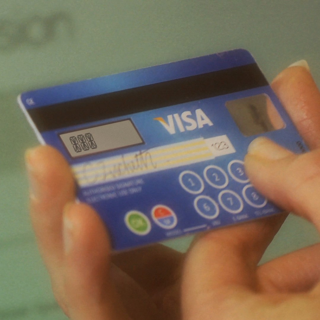 Eingabefeld und Display auf der Visa CodeSure