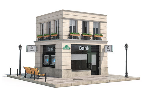 Bild einer Bankfiliale
