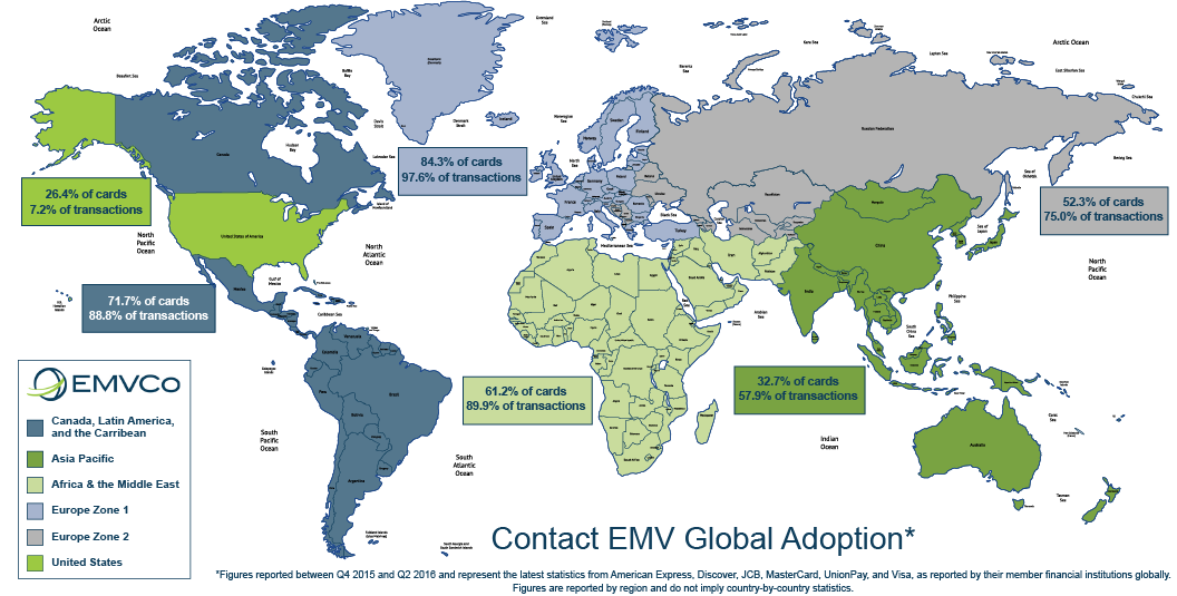 EMV Deployment Map