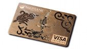 Goldene VISA Credit Card der Kasachischen Sberbank