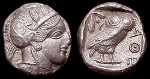 Zwei Münzen der griechischen Drachmen