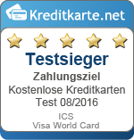 Siegel Testsieger Zahlungsziel ICS Visa