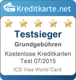 Testsieger Grundgebuehren ICS Visa Card
