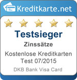 Testsiegel Kategoriesieger Zinssätze DKB
