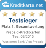 Gesamtsieger Prepaid-Kreditkarten Test 2015 Wuestenrot